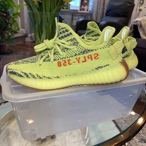 Brand New Adidas Boost 350 V2 Semi Frozen Yellow